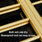 Foldable Aluminum Alloy Pants Hanger 6 Layer Space Saving Wardrobe Trouser Organizer - Gold - 4