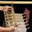 Foldable Aluminum Alloy Pants Hanger 6 Layer Space Saving Wardrobe Trouser Organizer - Gold - 5