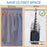 5Pcs Plastic Clothes Hanger 5 Hole Design Anti Slip Rotatable Space Saving Wardrobe Organizer - Black - 2