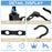 5Pcs Plastic Clothes Hanger 5 Hole Design Anti Slip Rotatable Space Saving Wardrobe Organizer - Black - 7