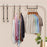 Plastic Clothes Hanger 5 Hole Design Anti Slip Rotatable Space Saving Wardrobe Organizer - Black - 5