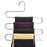 S Shape 5 Layer Pants Hanger Stainless Steel Space Saving Trousers Jeans Ties Wardrobe Organizer - 1