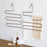 S Shape 5 Layer Pants Hanger Stainless Steel Space Saving Trousers Jeans Ties Wardrobe Organizer - 4