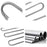 S Shape 5 Layer Pants Hanger Stainless Steel Space Saving Trousers Jeans Ties Wardrobe Organizer - 5