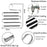 5 Layer S Shaped Pants Hanger Stainless Steel Non-Slip Multifunction Trousers Ties Wardrobe Organizer - 6