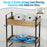 Multipurpose Over Toilet Storage Rack 2 Tiers Bathroom Organizer Shelf with Hooks - White - 3