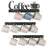 3Pcs Wall Mounted Coffee Mug Holder Rack with 12 Hooks Iron Art Tea Cup Hanger Organizer - 1