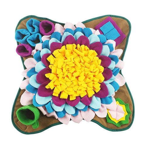 45*45cm Interactive Puzzle Feeding Mat Enrichment Toys Snuffle Mat Slow Feeder for Cats Dogs - 1