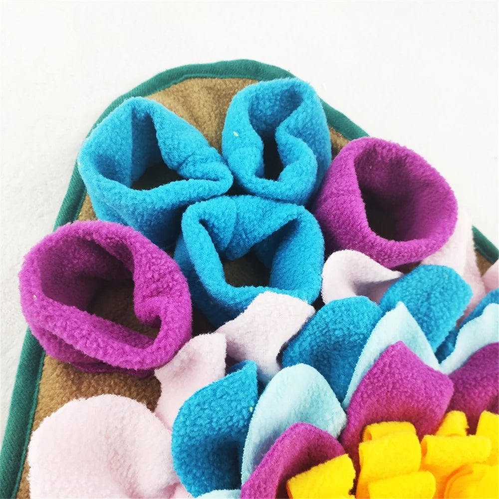 45*45cm Interactive Puzzle Feeding Mat Enrichment Toys Snuffle Mat Slow Feeder for Cats Dogs - 5