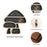 Mushroom Shape Wall Mounted Wooden Small Potted Plant Storage Shelf Ornament Display Rack - 2