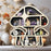 Mushroom Shape Wall Mounted Decorative Shelf Wooden Hanging Organizer Storage Rack - 4