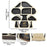 Mushroom Shape Wall Mounted Decorative Shelf Wooden Hanging Organizer Storage Rack - 7