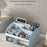 Plastic Desktop Organizer Rack Stationery Sundries Storage Box with Transparent Drawers - White - 4