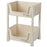 PP Storage Cart Under Desk Organizer Bookshelf Student Home Books Cosmetics Snacks Rack - 1