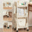 PP Storage Cart Under Desk Organizer Bookshelf Student Home Books Cosmetics Snacks Rack - 2