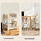 PP Storage Cart Under Desk Organizer Bookshelf Student Home Books Cosmetics Snacks Rack - 3