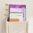 Slim 3-Tier Rolling Cart Storage Rack Under Desk Organizer for Home  /  Student Use with Wheels - 4