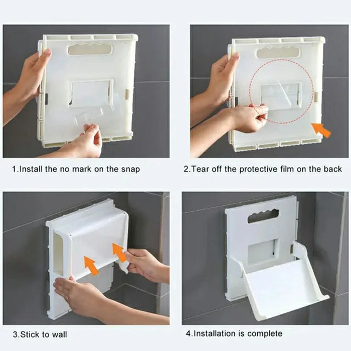 Vertical Shoe Rack No Drill Foldable Shoes Organizer for Entryway Bathroom Slippers Storage Shelf - White - 3