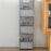 Vertical Shoe Rack No Drill Foldable Shoes Organizer for Entryway Bathroom Slippers Storage Shelf - White - 4