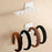 6 Hooks Adhesive L Shape Hanger Plastic Storage Rack for Cabinet No Drill Organizer - 4