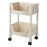 2 Tier Rolling Storage Rack Under Desk Organizer with Wheels for Home / Dormitory - 1