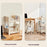 2 Tier Rolling Storage Rack Under Desk Organizer with Wheels for Home / Dormitory - 3