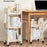 2 Tier Rolling Storage Rack Under Desk Organizer with Wheels for Home / Dormitory - 4