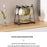 Cup Holder Stand Iron Art Kitchen Storage Rack Coffee Mug Organizer Dish Display Shelf - Black - 4