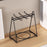 Cup Holder Stand Iron Art Kitchen Storage Rack Coffee Mug Organizer Dish Display Shelf - Black - 5