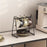 Cup Holder Stand Iron Art Kitchen Storage Rack Coffee Mug Organizer Dish Display Shelf - Black - 6