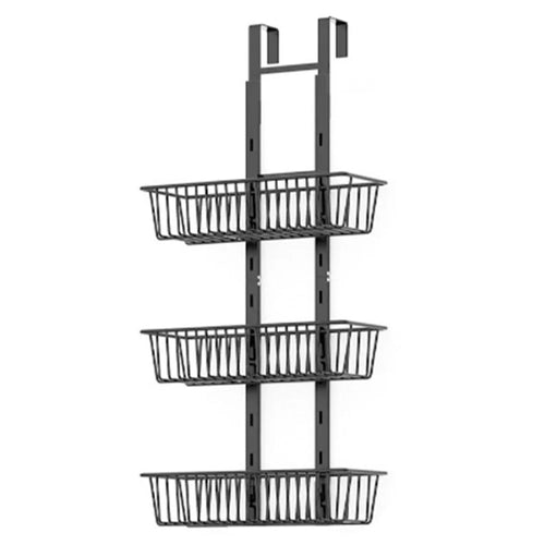 3 Tier Hanging Organizer Multi Layer Door Storage Rack No Drill Design for Kitchen Bedroom Bathroom - 1