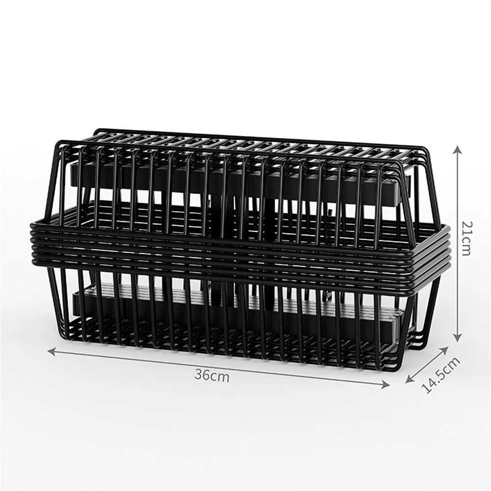 3 Tier Hanging Organizer Multi Layer Door Storage Rack No Drill Design for Kitchen Bedroom Bathroom - 7