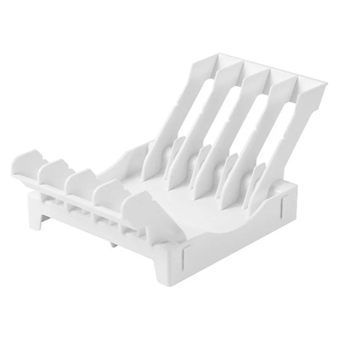 Kitchen Dish Drying Rack Plate Organizer Countertop Drainer Drawer Vertical Plate Divider Storage Holder - 1