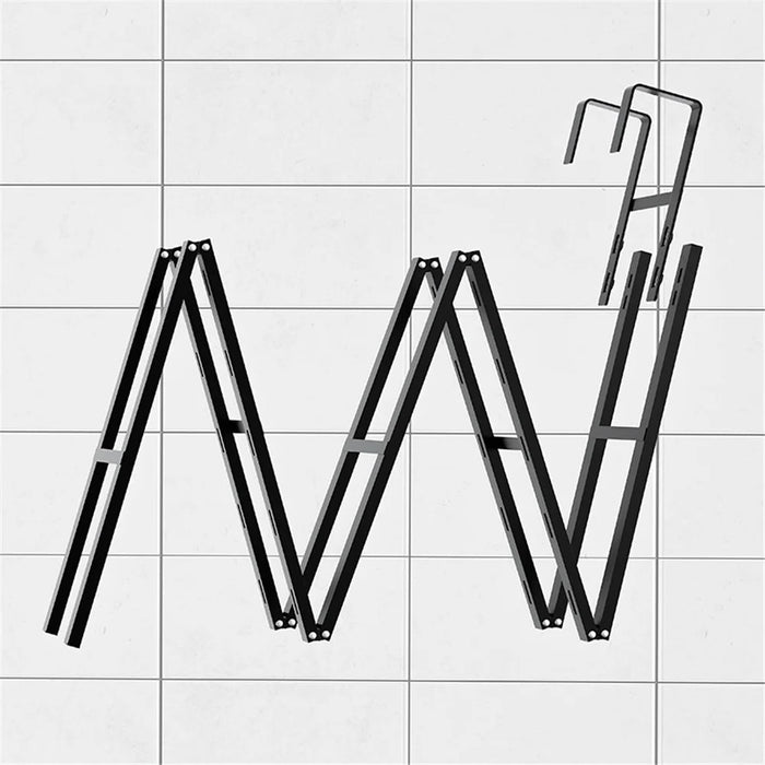 5 Tier Hanging Organizer Multi Layer Door Storage Rack No Drill Design for Kitchen Bedroom Bathroom - 3