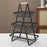 3-Tier Fruit Basket Kitchen Storage Rack Iron Hollow Mesh Living Room Snack Holder - Black - 2