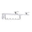 18 Inch Wardrobe Closet Slide Rail Pull-Out Clothes Hanging Rod Metal Pants Hanger Rack - Silver - 1