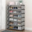 7 Layers Space Saving Shoe Rack Shoe Storage Organizer Shelf for Apartment Entryway, 54 x 26 x 106cm - Grey - 1