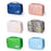 WEEKEIGHT Portable Travel Makeup Toiletry Bag Multi-pocket Cosmetics Storage Bag with Hanging Hook - Pink/Leaf - 6