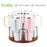For Stanley Cup Holder 360° Rotating Organizer For Desk Storage Rubber Wood Mug Rack - 4