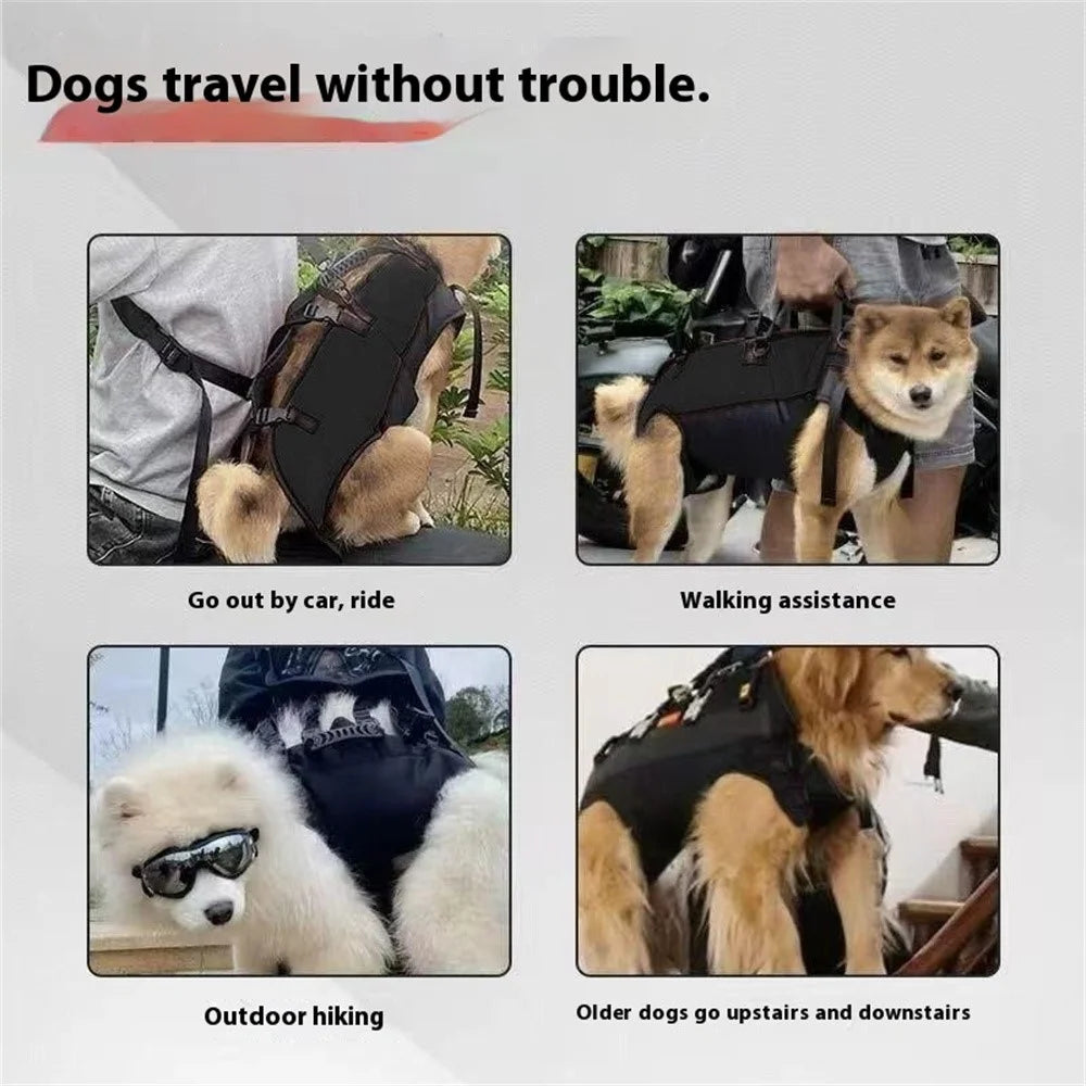 Pet Carrier Backpack for 5-20Kg Dog Front-Facing Carrier Adjustable Hands-Free Chest Bag Gift for Hiking / Biking / Camping, S Size - 4
