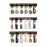 Wall Mounted Eyewear Organizer 3-Tier Wooden Sunglasses Display Rack - 1