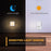 2Pcs EU Plug Square Night Light Stepless Dimmable Lamp for Bedroom Hallway - 4