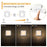 2Pcs EU Plug Square Night Light Stepless Dimmable Lamp for Bedroom Hallway - 6