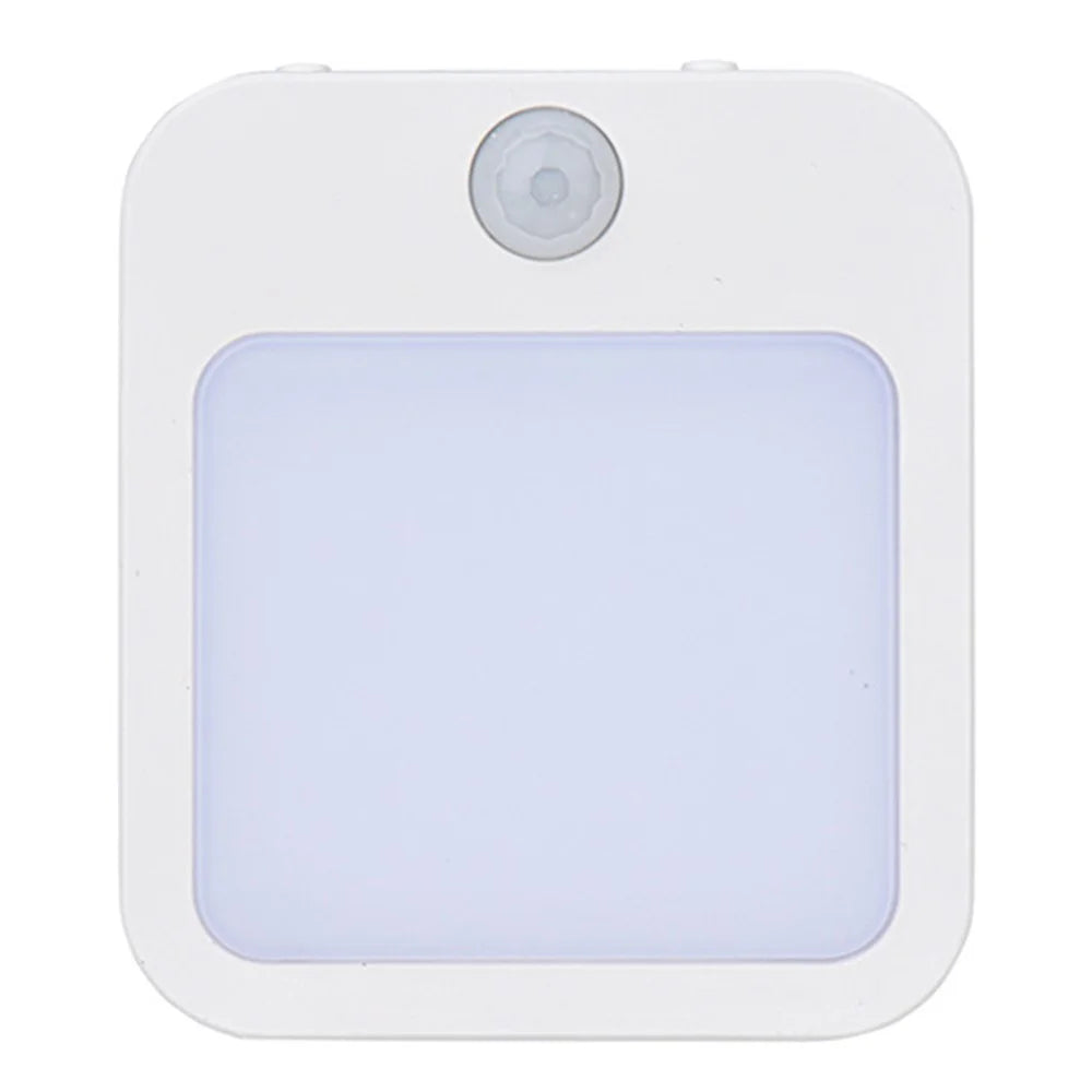 Motion Sensor Night Light Plug-In Warm White LED Stepless Dimmable Light for Bedroom Hallway Bathroom - EU Plug - 1