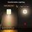 Motion Sensor Night Light Plug-In Warm White LED Stepless Dimmable Light for Bedroom Hallway Bathroom - EU Plug - 4