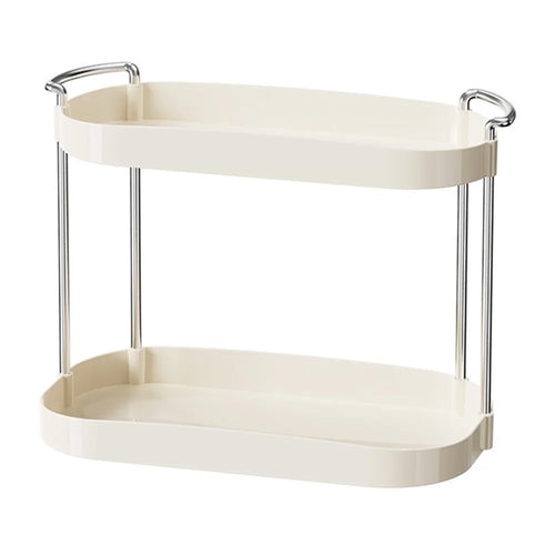 Dual Layer ?Desktop Organizer Vanity Makeup Cosmetics Perfume Storage Rack - 1
