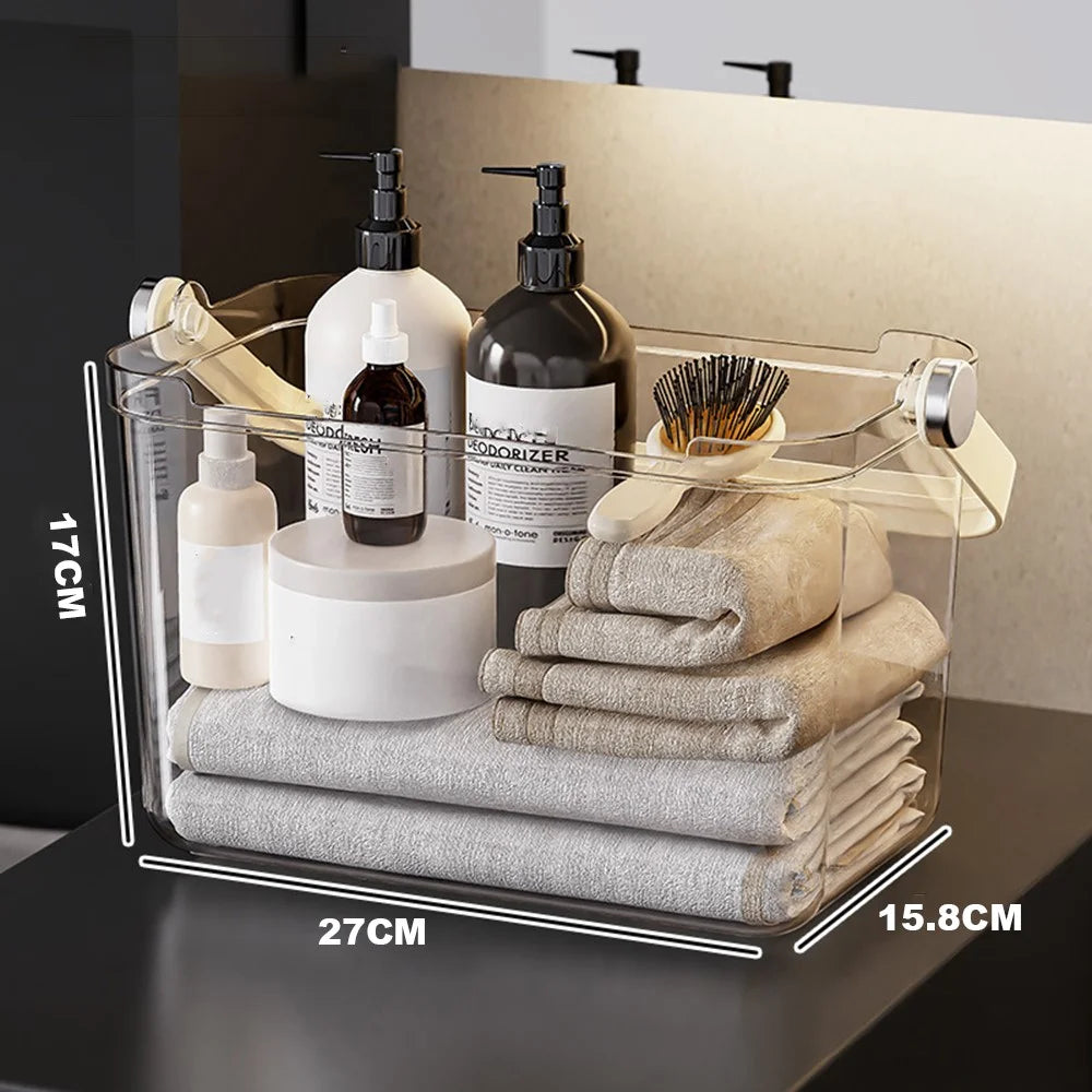Portable Shower Bathroom Organizer Tote Basket for Bath Essentials Toiletries Storage - 2