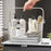 Portable Shower Bath Essentials Toiletries Storage Organizer Bathroom Tote Basket with Inner Small Basket - 6
