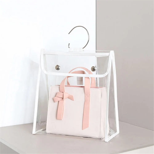 TB-0395 Transparent PVC Tote Bag Waterproof Handbag Storage Bag, Size: M - Transparent/White Edge - 1