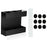 YH018-2 3 Slots Metal Straw Dispenser Organizer Rack Space Saving Kitchen Storage Shelf (With 9 Soft Magnetic Sheet) - 1